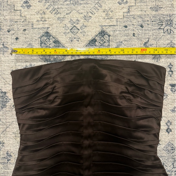 CALVIN KLEIN | WOMENS STRAPLESS DRESS | BURGUNDY | SIZE 2 - Picture 9 of 9